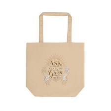 Bolso de Mano Ask & It Shall Be Given Eco Manifestación Espiritual Unisex Hecho en EE. UU.