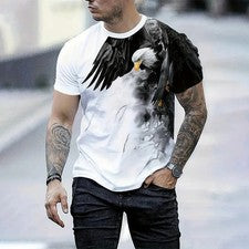 Camiseta Elegante Con Estampado De Letras Para Hombre Camisa Moda Vintagecasual