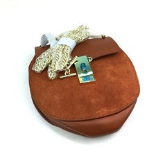 Bolso de mano de cuero de moda para mujer con cúpula libro de bolsillo A24