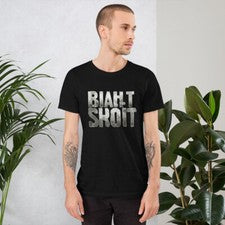 Hombre Camiseta Clásica Hombro Izquierdo Estilo Camiseta
