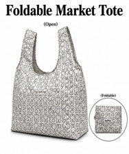Blanco Beige Estilo Miffy Plegable Reutilizable Mercado Bolso Compras Bolsas de Comestibles Regalo