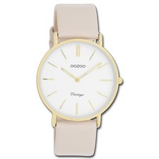 Oozoo Unisex Armbanduhr OOZOO Vintage Series Analog Leder beige UOC20392