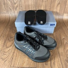 Drew Player 40105-19 Hombres Negro Malla Ancha Lona Tenis Zapatos 10.5 + Suelas Nuevo