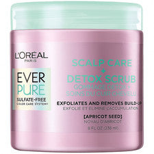 NUEVO L'Oreal Paris Ever Pure Cuidado del cuero cabelludo + exfoliantes desintoxicantes 8 fl oz