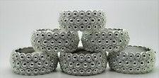 Lote 0f 6/12 Color Plata Brazalete Abierto Pulseras Moda Joyería Lote al por mayor