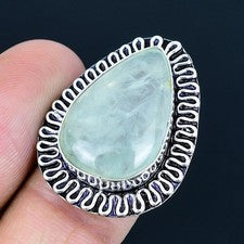 Anillo de joyería de plata esterlina 925 hecho a mano con piedras preciosas...