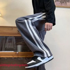 Pantalones deportivos marrones para hombre informales pantalones de pana primavera otoño moda coreana holgados Tr