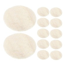 Almohadillas exfoliantes duraderas de uso doméstico de fregadoras faciales de esponja natural de 12 piezas