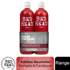 Champú y acondicionador Bed Head by TIGI Resurrection Duo para cabello dañado, 750 ml