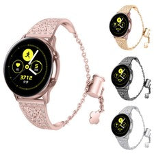 Correa de pulsera para mujer para reloj Samsung Galaxy Active 2 3 4 5 6 7 FE 40/44 mm