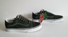 Vans Heiq Eco-Dry NUEVAS Tenis de Gamuza Verde Corte Bajo Para Hombre Talla 6 Para Mujer Talla 7.5