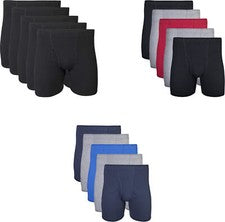 Calzoncillo boxer Gildan para hombre con cintura cubierta (paquete de 5)