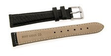 Correa de reloj hebilla cuero granulado negro 22/18mm 20/16mm NUEVO