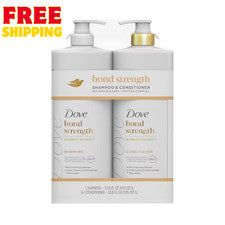 Champú y acondicionador Dove Bond Strength Damage Therapy cuidado reparador, paquete de 2/33,8 oz