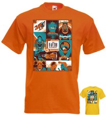 The Fifth Element v22 Camiseta Naranja Amarillo Cartel Película Todas las Tallas S-5XL