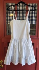 Mini Vestido Madden Girl Para Mujer Clásico Blanco Sin Mangas Correa Talla M Nuevo con Etiquetas