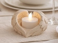 Candelabro Angel Wings Tealight | Decoración romántica del hogar | Opciones multicolores
