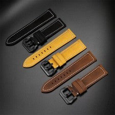 Correa de reloj de cuero genuino apta para Ome-ga Moon-Swatch correas impermeables de 20 mm