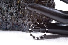 Anillo de ágata negra de piedra preciosa aprox. 5,7 cm