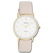 Oozoo Unisex Armbanduhr OOZOO Vintage Series Analog Leder beige UOC20393