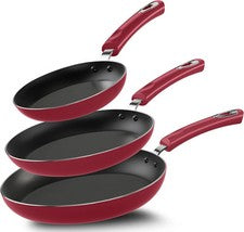 Juego De Sartenes Antiadherente Utensilios De Cocina Set De 3 Piezas Tramontino