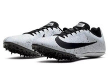 Nike Zoom Rival S 9 Platino Puro Estilo Moteado 907564-005 Talla 14 Blanco/Negro