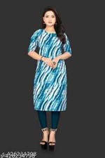 Kurti de crepé estampado para mujer || Kurti de diseñador para mujer || Multicolor