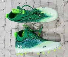 Botines de fútbol Under Armour UA Spotlight Lux MC 2.0 verde blanco para hombre talla 11