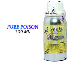Aceite de perfume concentrado Pure Poison Surrati, envasado de 100 ml, aceite Attar.
