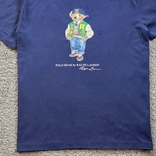 Camisa Polo Oso de Peluche Camiseta Gráfica Preppy Ropa de Calle Moda Unisex Camiseta
