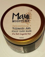 Mascarilla para el cuidado del cuero cabelludo de ceniza volcánica Maui Moisture 12 oz para cabello opaco congestionado