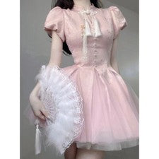 Estilo Chino Moda Mujer Qipao Vestido Princesa Fiesta Verano Vestido Cheongsam