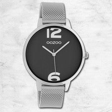 Oozoo Reloj De Pulsera Para Dama Timepieces Analógico De Metal Plateado UOC10142