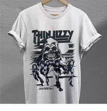 Camiseta vintage delgada Lizzy Jailbreak Reaper Rock