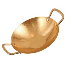Olla de cocina con mango utensilios de acero inoxidable pequeña sartén wok utensilios de cocina