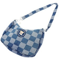 Bolso de hombro de moda con estampado de cuadros de 1 pieza Bolso de hombro de moda