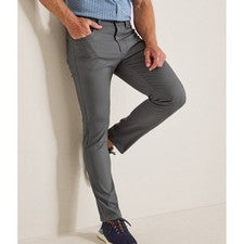 Pantalones Tommy Bahama IslandZone para hombre 37x30 gris niebla 5 bolsillos rendimiento ST124396