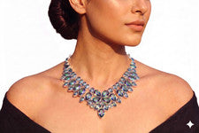 Collar Topacio Místico Plata de Ley 925 Piedras Preciosas Hecho a Mano Joyería S-18"