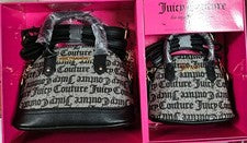 Nuevo en caja Juicy Couture Mujer Mommy and Me Monedero Conjunto de Regalo Negro