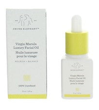 Aceite facial de lujo de marula virgen elefante borracho, aceite facial de 0,5 oz