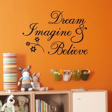 Calcomanías de pared de vinilo inspirador motivacional para decoración del hogar de dormitorio