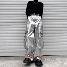Pantalones Largos Para Hombres Punk Rock Estilo Callejero Escenario Hip Hop Informales Pantalones Rectos Talla
