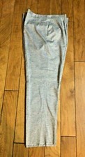 Pantalones de diseño a rayas grises Petro con doble pliegue nuevos con etiquetas