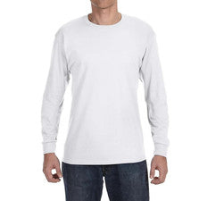 Gildan G540 Unisex Algodón Pesado Preencogido Cuello Redondo Manga Larga Camiseta Estampado