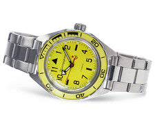 VOSTOK KOMANDIRSKIE 650859 AUTOMATIC GIALLO / YELLOW VOSTOK KOMANDIRSKIE 650859