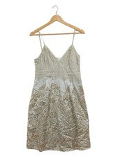 Vestido de verano mujer Esprit Collection talla 38 beige estampado floral tirantes