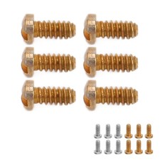 Repuesto de tornillo mecánico para cubierta trasera de reloj 6 piezas