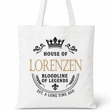 Bolso de Mano LORENZEN Casa del Apellido Algodón Idea de Regalo