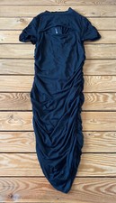 Fashion Nova Nuevo Con Etiquetas Mujer Solo Acanalado Mini Vestido de Fiesta Talla S Negro R6