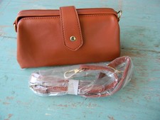 NUEVO BOLSO BANDOLERA DE CUERO VEGANO para mujer estilo médico BARREL